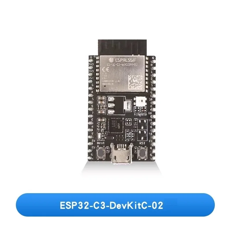 ESP32-C3-DevKitC-02 개발 보드, ESP32-C3-WROOM-02 / 02U 모듈 옵션 장착