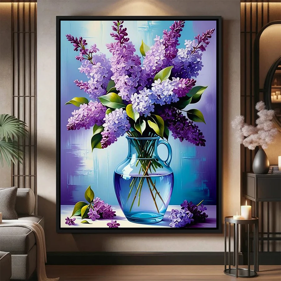 

5D DIY Алмазная вышивка Картина Современное искусство Ваза для цветов Искусство Набор алмазной живописи Новая вышивка крестиком Мозаика Настенное искусство