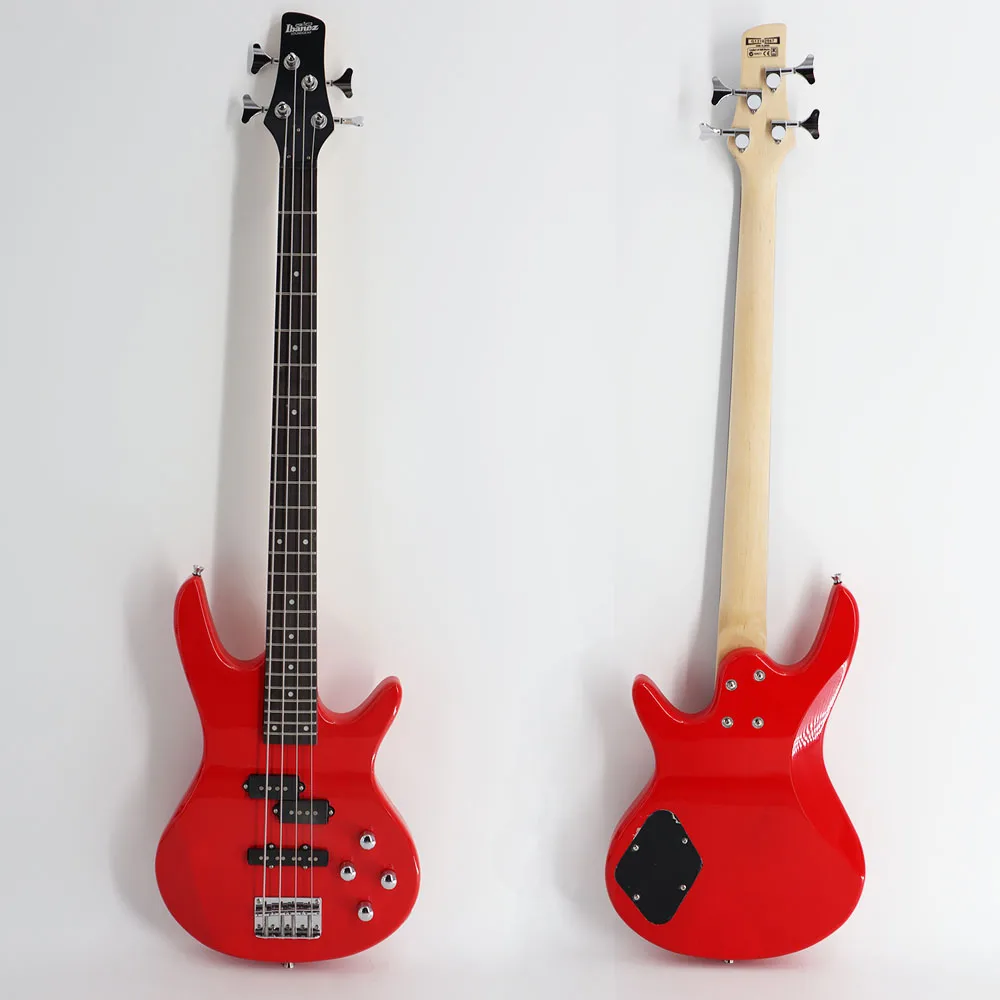 Electric Bass Black Color 4 String 24 Frets  SSS Pickup Alder Wood Bass Guitar Factory Direct Sale