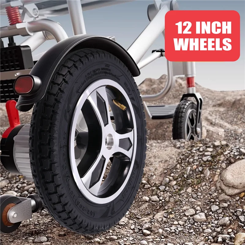 Precision Elderly Electric Wheelchair Scooter 12Inch Wheel 12 1/2X2 1/4 Pneumatic Tire Inner Tube Wheel Hub Equipment Ti