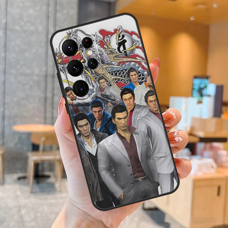 Yakuza 0 لعبة قضية الهاتف لسامسونج غالاكسي S25 S24 S23 S22 S21 S20 الترا S9 S10 زائد S25 FE الغطاء الخلفي