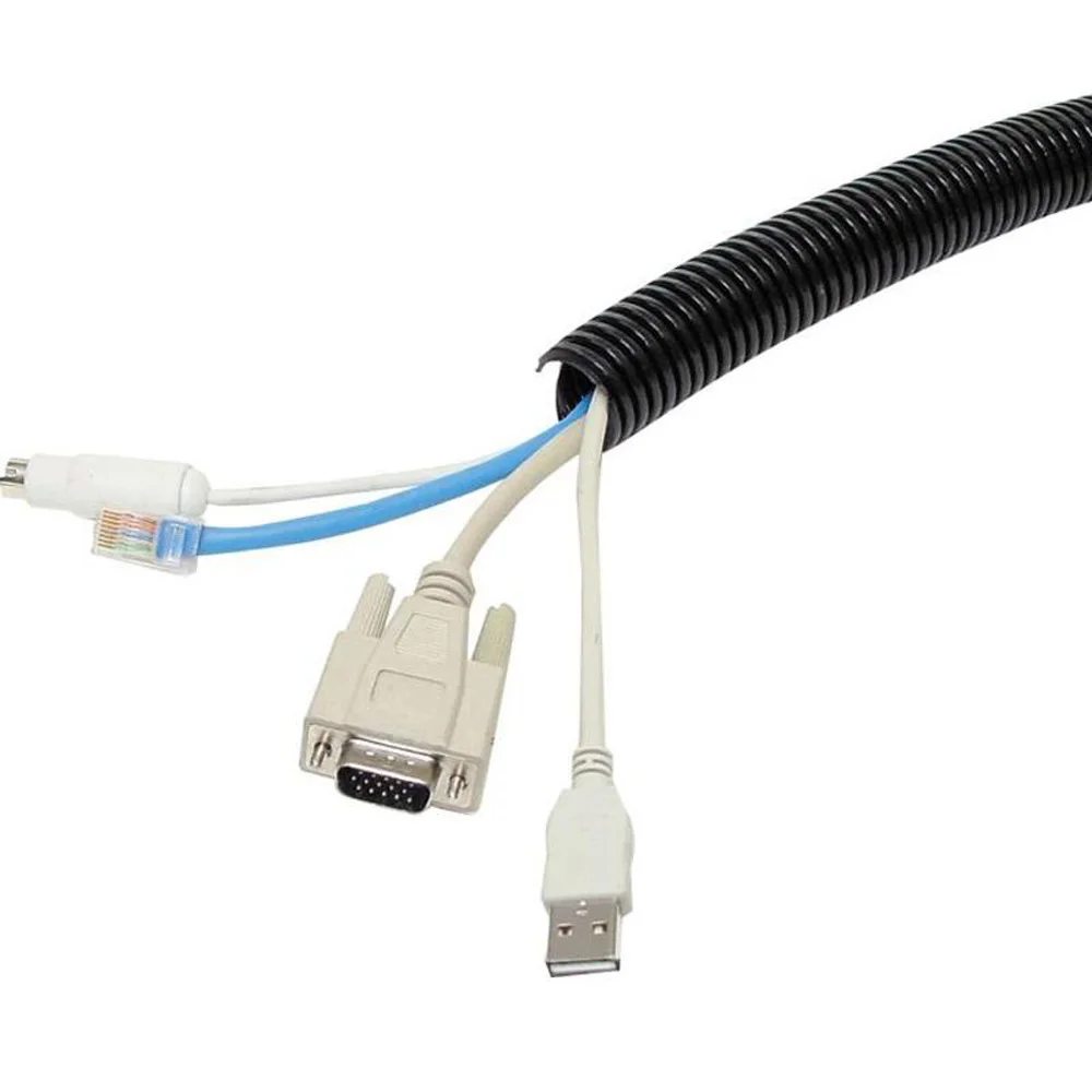 

1*Protective Tube 1/4" 3/8" Protective Tube Tubing Black Color Sleeve Tube Split Wire For Ships Industrial Wiring 30m/98.43FT