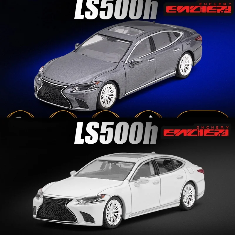 

ENCHERY 1:64 LS500h gray / white Alloy Vehicle Collectible Car Model