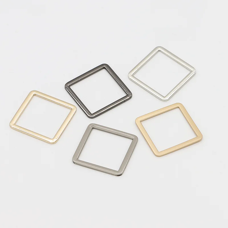 Metal Buckle Square Ring DIY Leather Craft Bag Strap Coat Accessories Buckle 25mm/30mm/35mm/40mm/45mm/50mm 30PCS