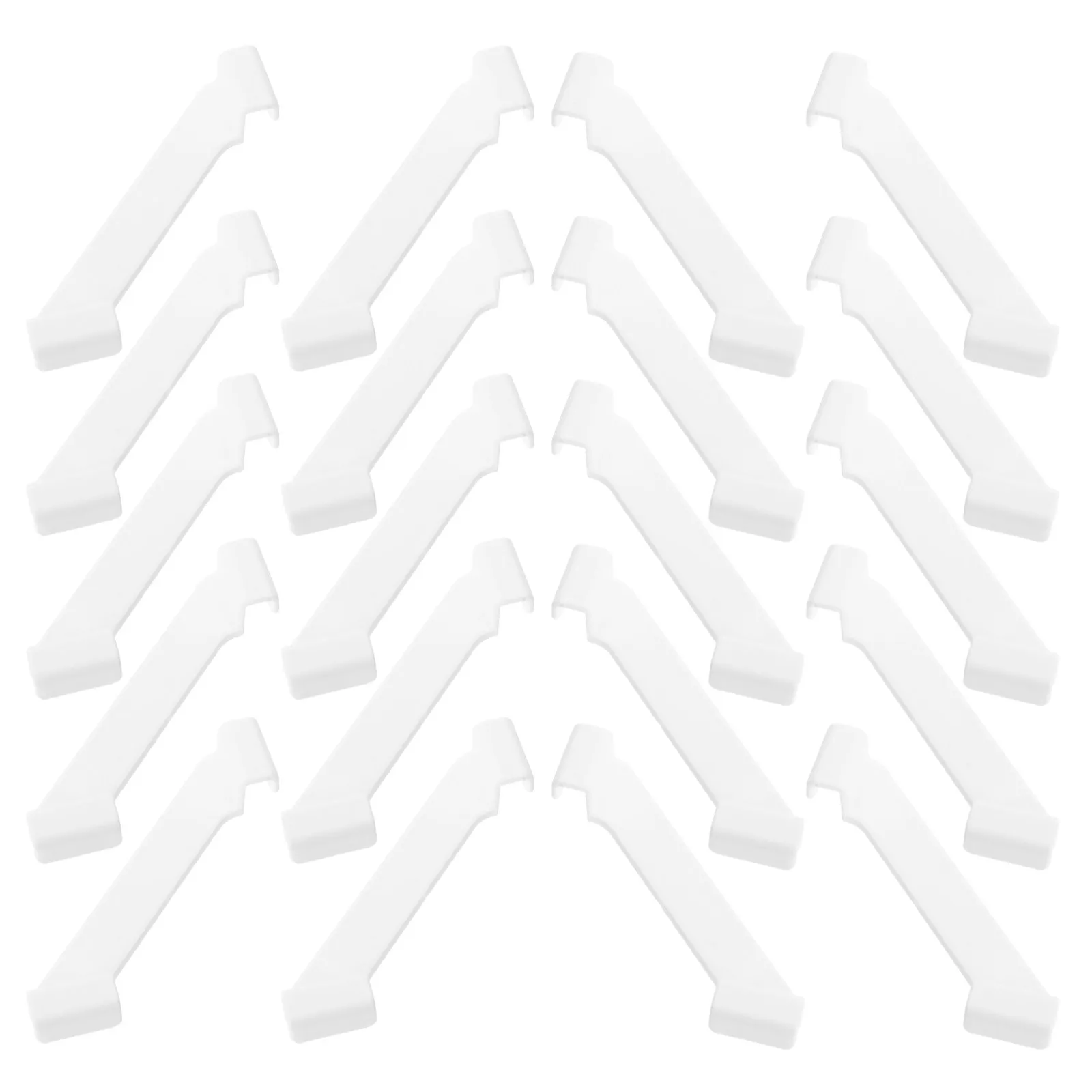 20Pcs Storage Box Stacking Aids Plastic Bin Stackers Stackable Organizer Clips Kitchen Bedroom Dormitory Storage Accessories