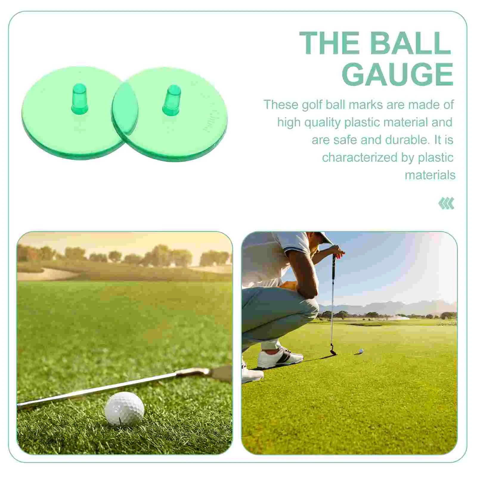 100 Pcs Ball Mark Golf Supplies Balls Position Tools Plastic Golfs Markers Course Equipment Positioning Round