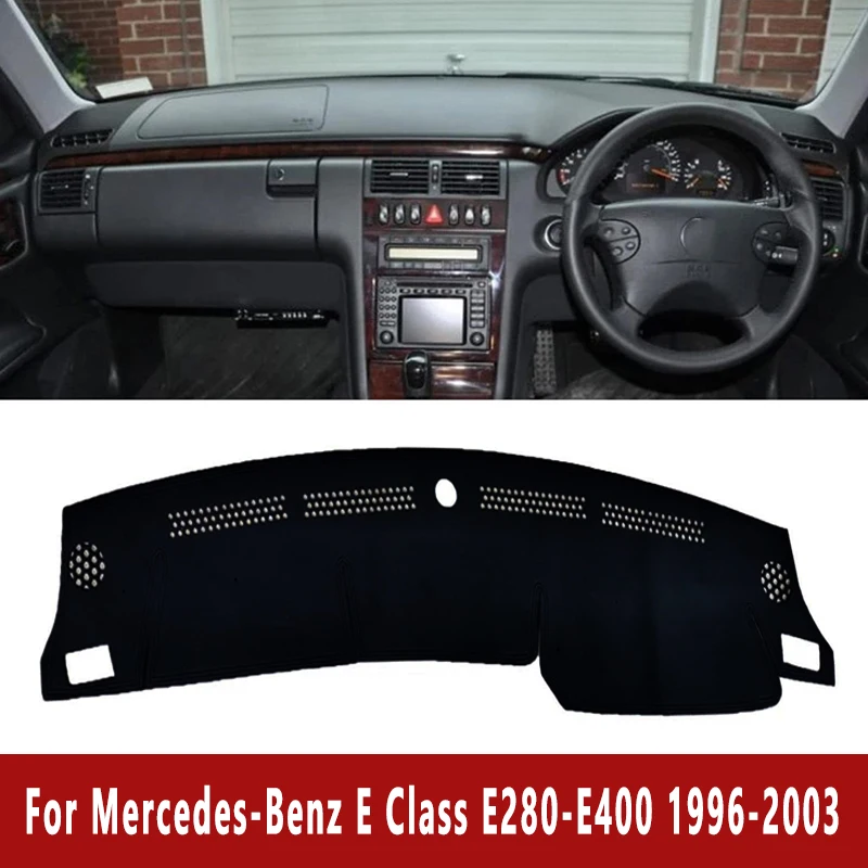 

Коврик для приборной панели автомобиля, накладка на приборную панель, изготовленная на заказ для Mercedes-Benz E Class E280-E400 1996-2003 1997, нескользящая накидка, солнцезащитный козырек, аксессуары