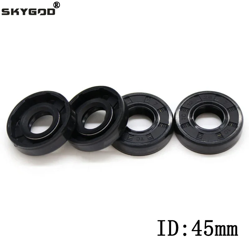 1Pcs ID 45mm Nitrile Rubber Shaft Oil Seal TC-45-55/56/58/60/65/68/70/72/75/78/80/82/85/90/100 * 5/7/8/10/12 Double Lip Oil Seal