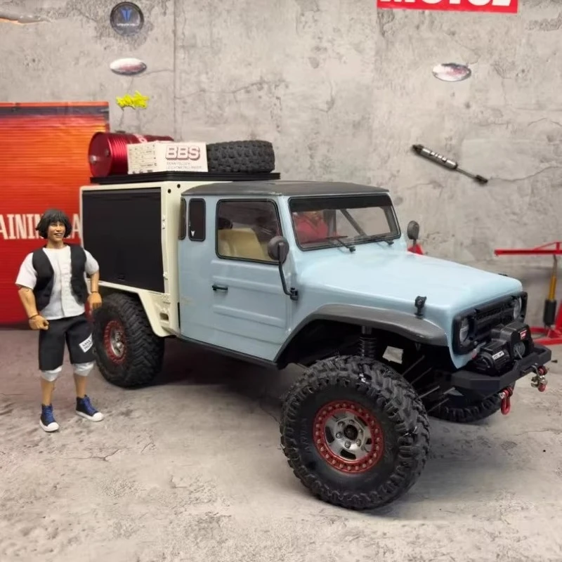 For VP VS4-10 Phoenix Australian Safari Style Truck Bed, Scale Realistic Hunting Theme Cargo Bed Conversion Kit RC Crawler Car