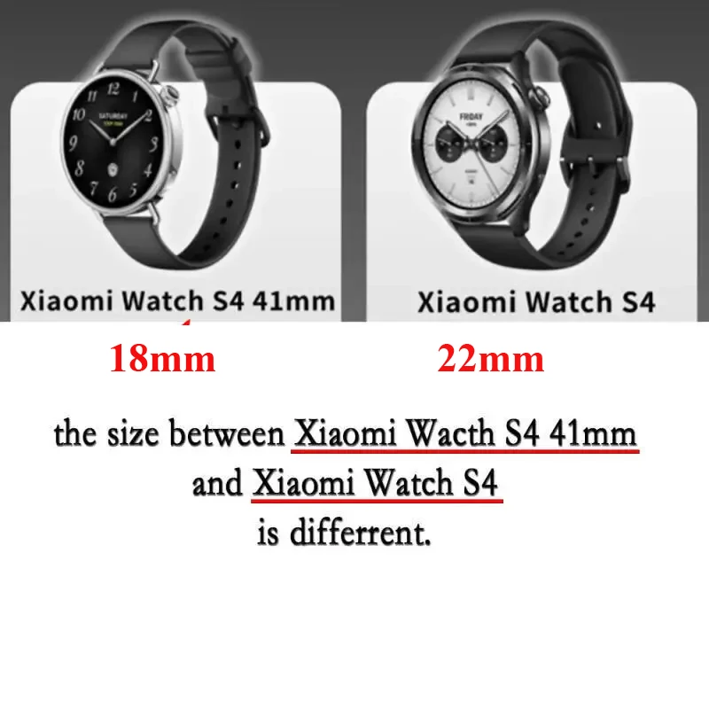 20 22mm 18mm Leather+Silicone Strap For Xiaomi Watch S4 41mm Magnetic Band For Xiaomi Watch 2 Pro/S4 S3 S2 S1 Pro/Active/Color 2 view 2