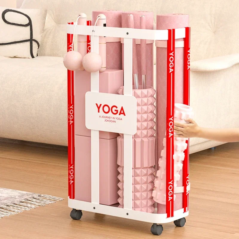 

Sports Equipment Storage Racks Home Organizer Yoga Mat Storage Basket Desk Organizer Modern Minimalist Trolley Gadgets