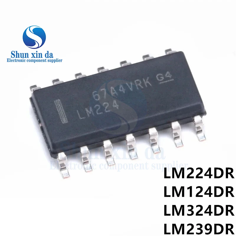 20PCS LM224DR SOP-14 LM224D LM224 SMD Chip Quadruple Operational Amplifiers IC