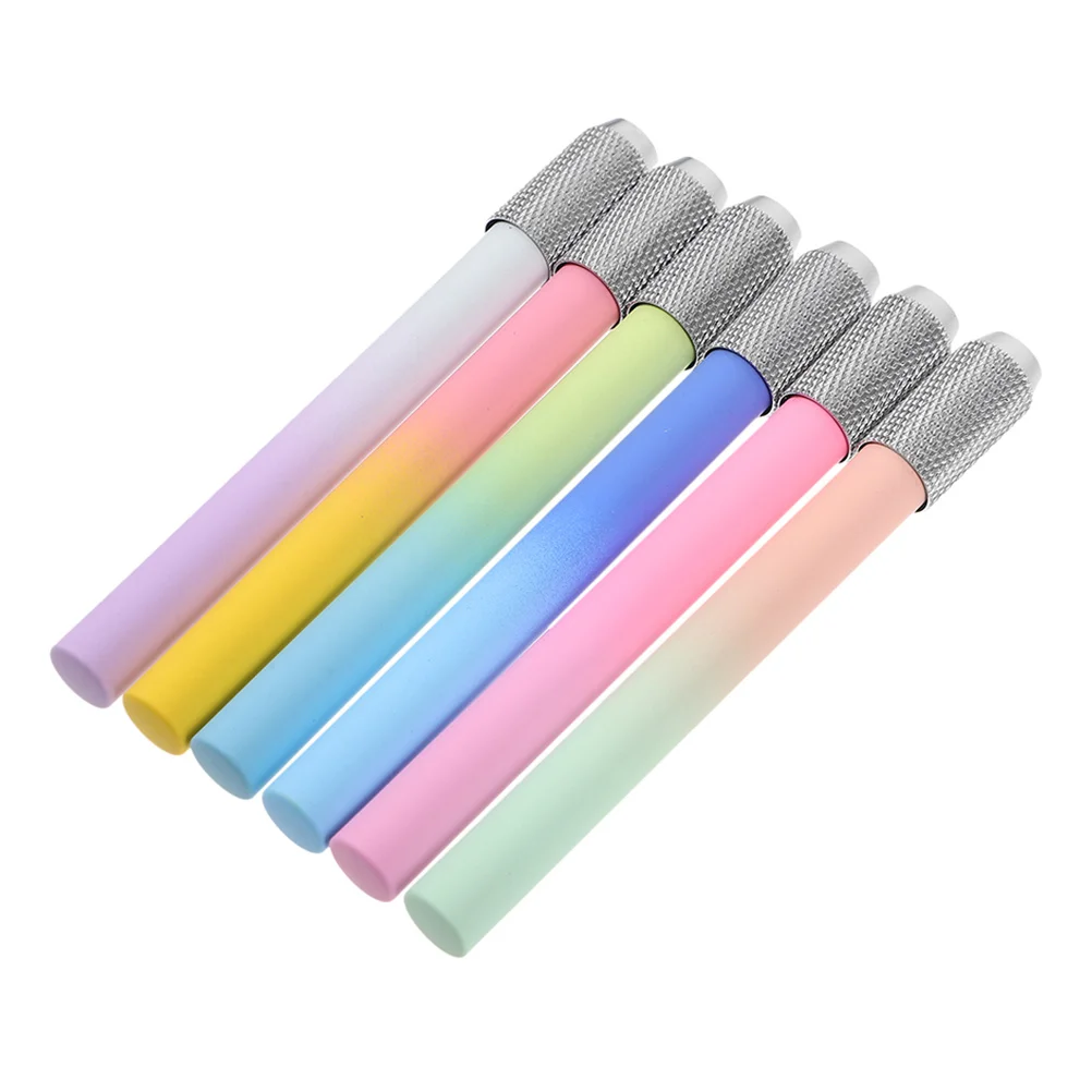 6pcs Pencil Extender: 10.5Cm Plastic Lengthening Tool For Colored Pencils Short Pencil Extender Art Writing Drawing Sketching