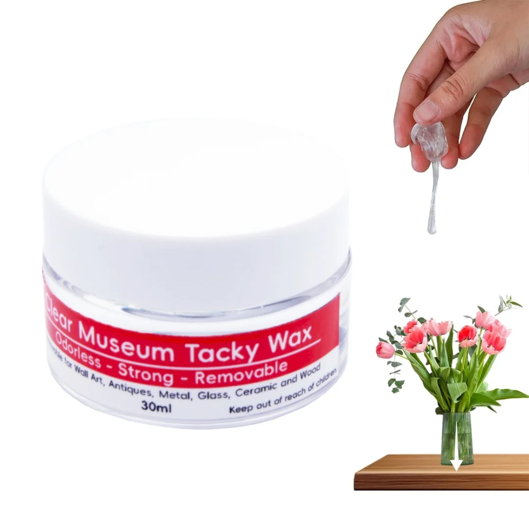 Masilla adhesiva adhesiva para museo de cera pegajosa, adhesivo extraíble e impermeable para decoración de festivales y anclaje de vidrio