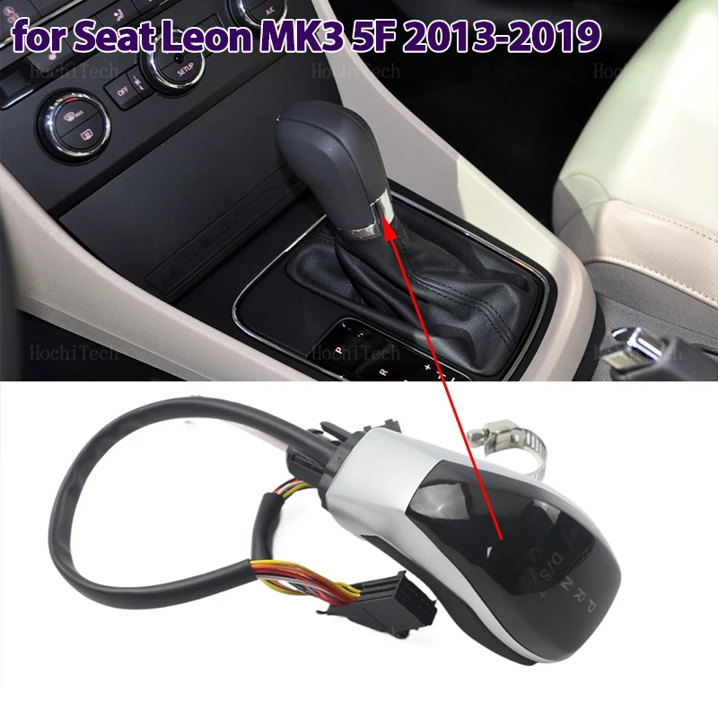 for Seat Leon MK3 5F 2013-2019 DSG Electronic Shifter Stick Lever LED indicator light Car Gear shift Head Shift Shifter Handle