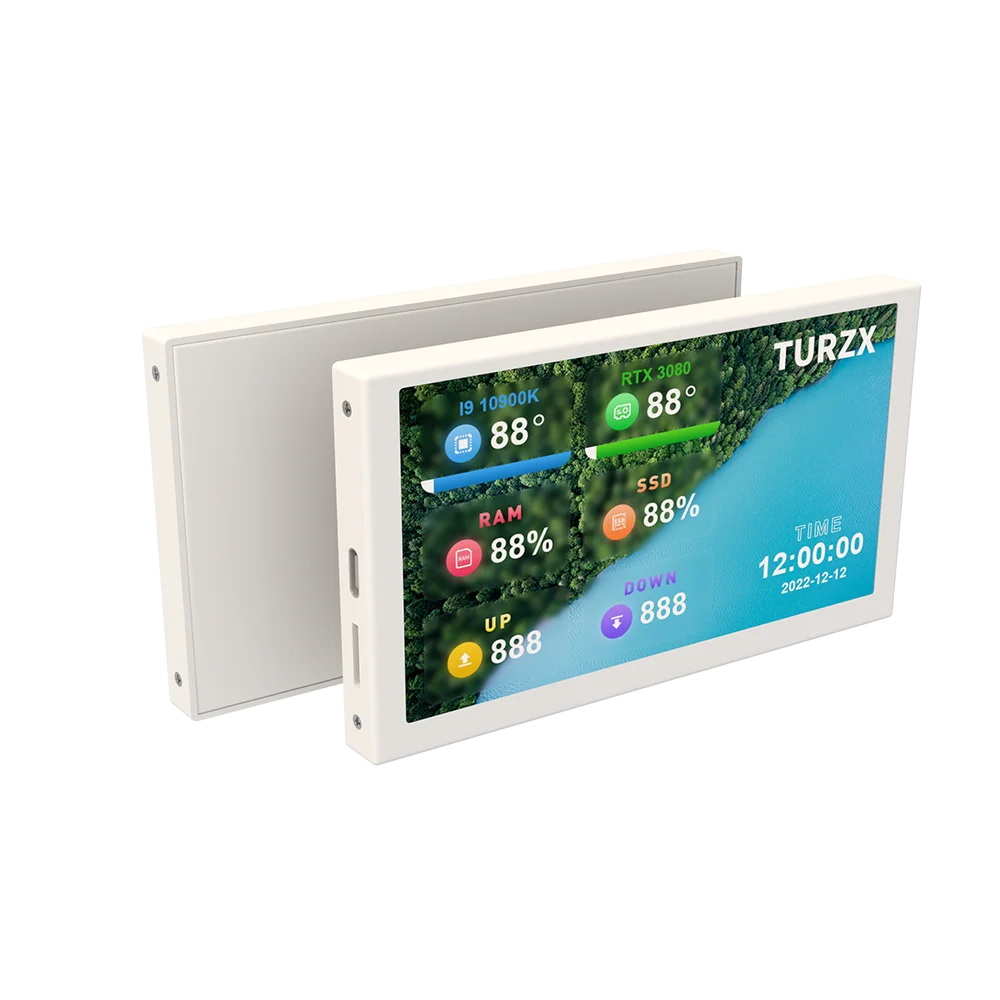 Turing 5 cal IPS TYPE-C dodatkowy ekran komputer LCD wyświetlacz dla Mini obudowa PC 800x480 CPU GPU RAM HDD USB monitora swobodnie AIDA64