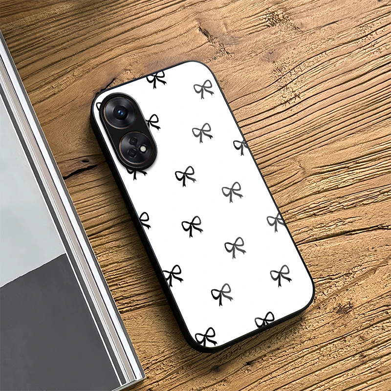 حافظة هاتف زجاجية مضادة للصدمات لهاتف OPPO Reno 8 5G 8T 8Z 7 Lite 7Z 8 Pro 6 4G 6Z غطاء خلفي من السيليكون الناعم