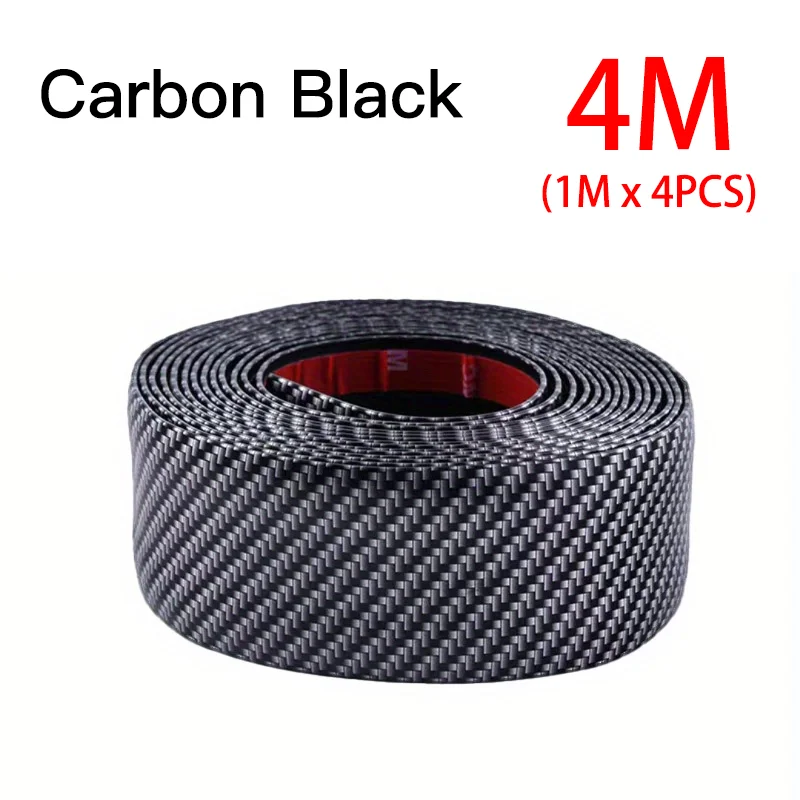 Nano Koolstofvezel Auto 3D Tape Zelfklevende Sticker Deurspiegel Plakbeschermer PVC Strip DIY Bescherming Waterdichte Vinyl Wrap