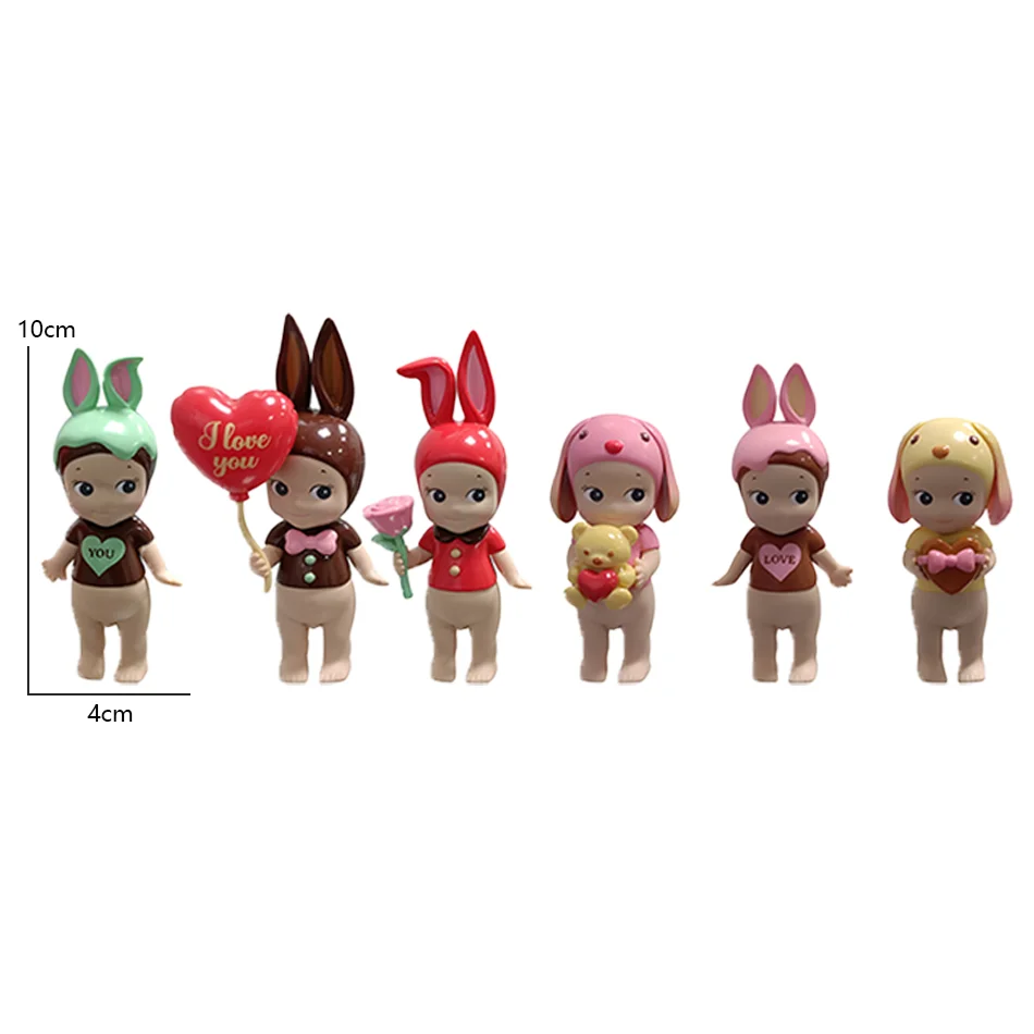 NEW Caja de muñeca bonita، regalo de la serie Love، figuras de animals de Anime، adornos، mucionesas، adorno de coche de escritos #2