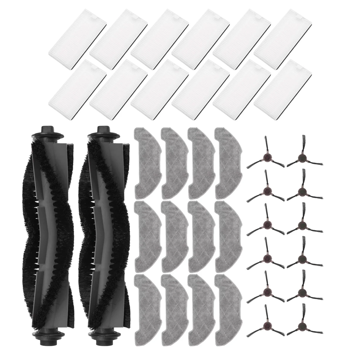 Für P30 / P20 Roboter Staubsauger Ersatzteile Hauptwalze Seitenbürste Hepa-Filter Mopp Tuch