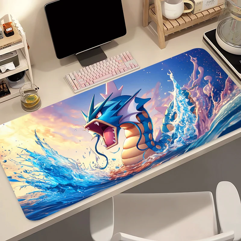 

Anime Mouse Pad 90x40cm Pokemon Gyarados Gamer Gaming Accessories Varmilo Keyboard Pad Computer Rubber Desk Mat Carpet Mousepad
