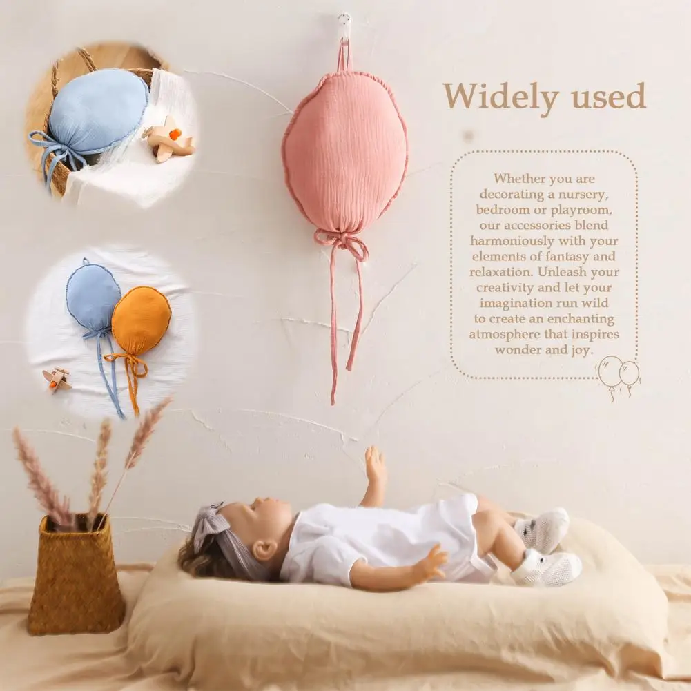 Newborn Baby Balloon Decor Cloth Balloon Decor Soft Fabric Balloon Wall Hanging for Room Kids Bedroom Decor Cute for Newborn