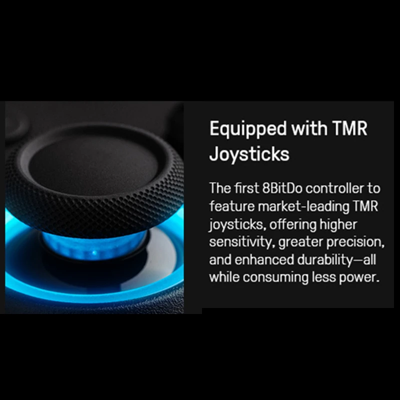وحدة تحكم ألعاب لاسلكية 8BitDo Ultimate 2 2.4G مع قاعدة شحن مع عصا تحكم TMR/مشغلات تأثير القاعة للكمبيوتر الشخصي والويندوز