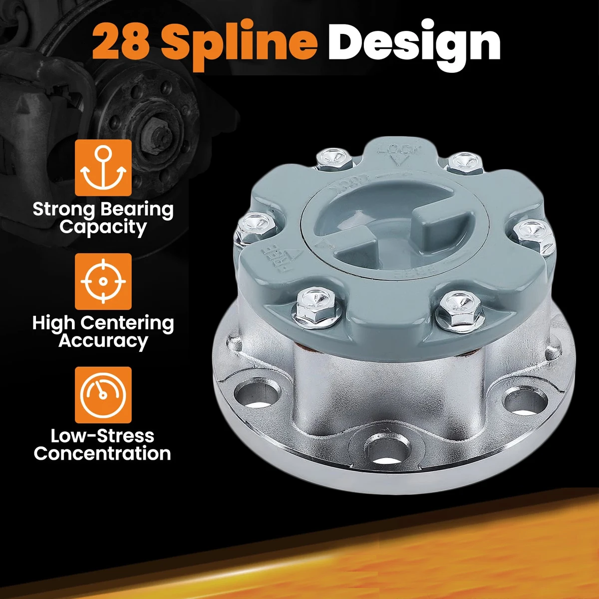 MB886389 28 Teeth 4WD Four Wheel Drive Manuel Free Wheel Locking Hub for Mitsubishi Pajero Triton L200 Challenger Montero Pickup