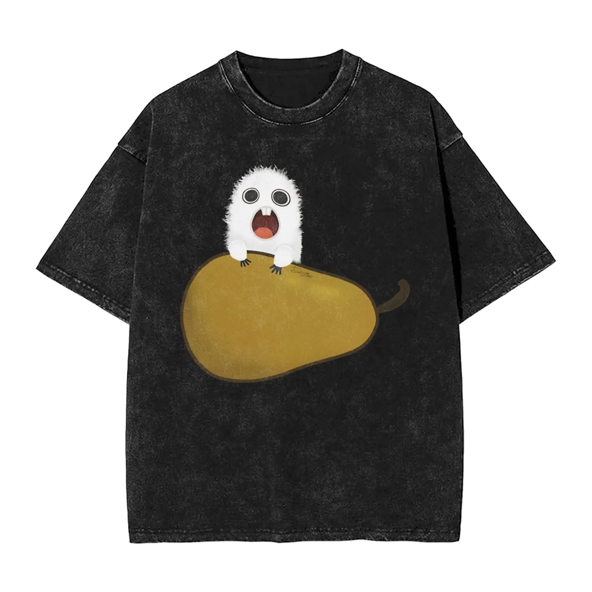 Mystic Brushbuddy Witch Hat Atelier Outfit Washed T Shirts for Men Women Streetwear Hip Hop T-Shirts Printed  Tees Tops Cotton