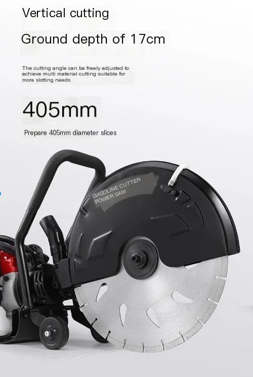 High-Power Gasoline Cutting Machine Stone Concrete Road Slotting Machin