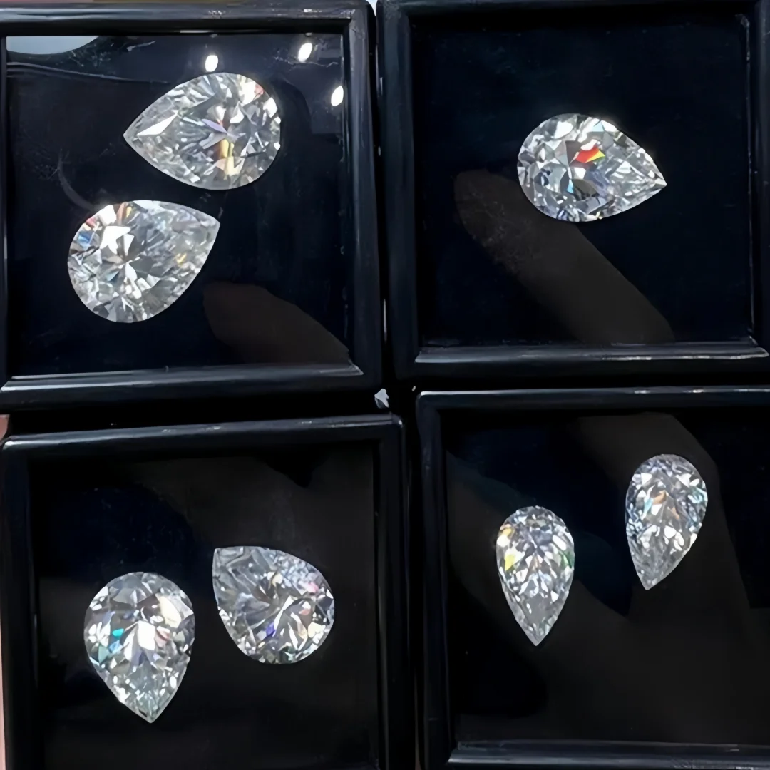 JOIAS HOME Superweißer loser Moissanit-Diamant Rund / Oval / Birnenförmig / Radiant / Smaragd / Herz / Princess / Cushion / Asscher – Detail 7