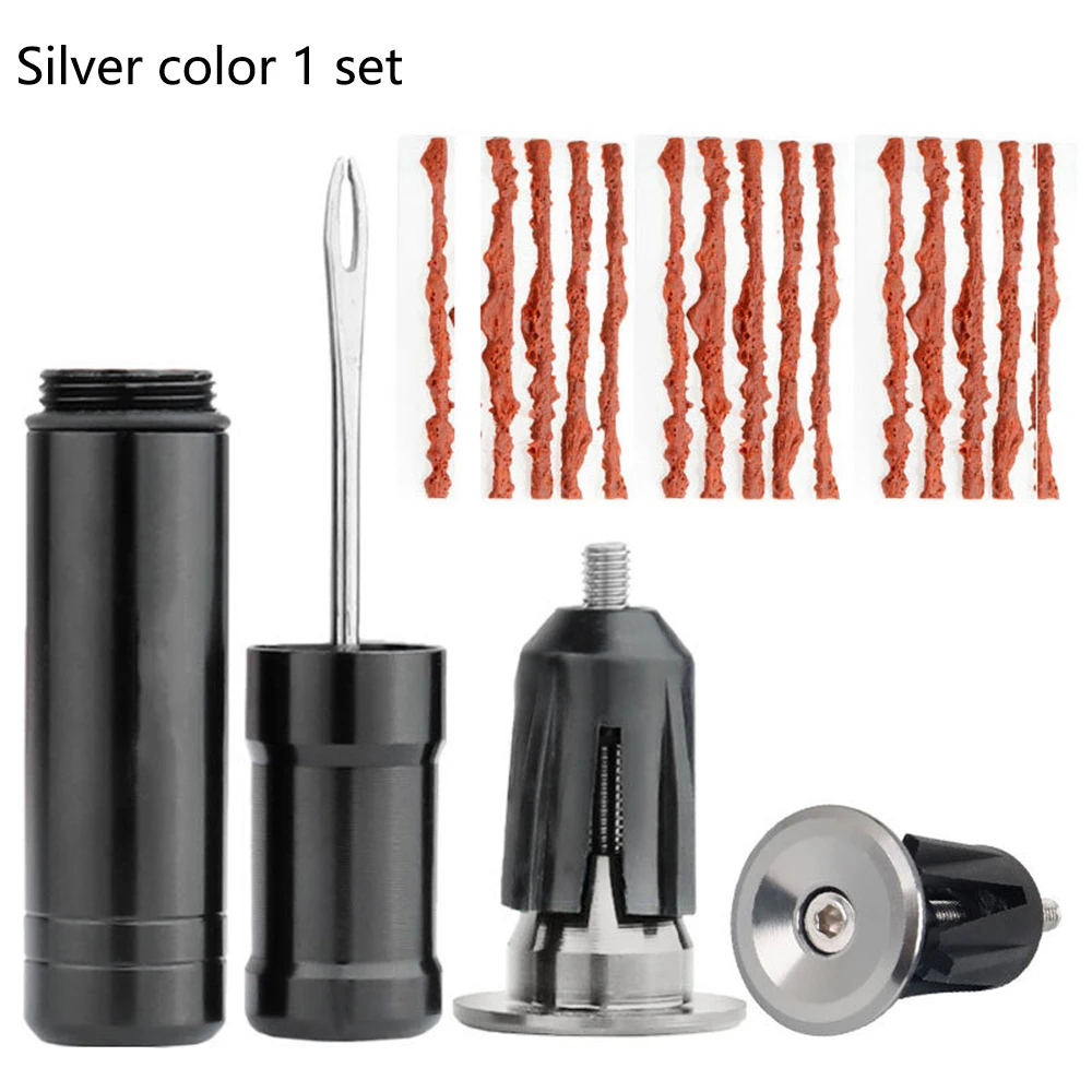 AliExpress NONE MTB Road Bicycle Tire Repair Tools Original Bike Tubeless Tire Rubber Bacon Strips And Insertion Tool Urgent Glue Free Repair