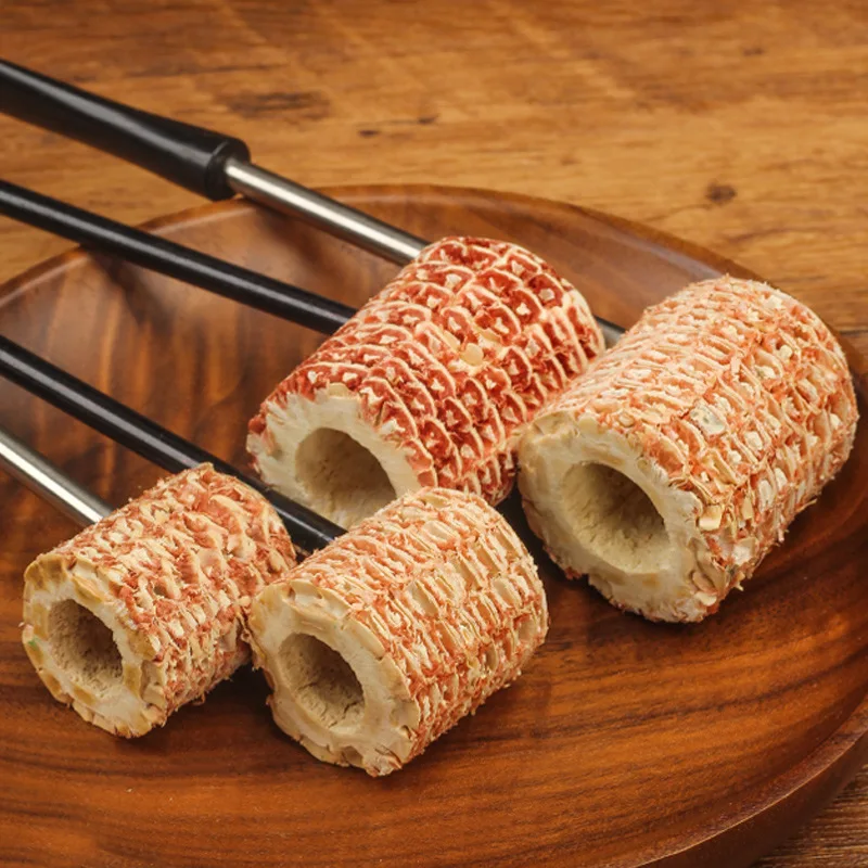 Corn Cob Disposable Tobacco Pipes Straight Type for Beginner Smoker, Metal Rod Pipe Tobacco New Smoker Smoking Accessories