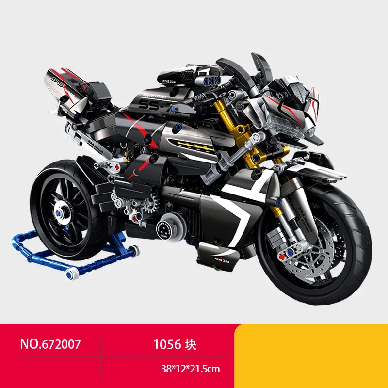 

Technical Japan GSX1300 B-King Motorcycle Building Block Motor Vehicle Model Steam Brick Motorbike Toy Collection For Boys Gift