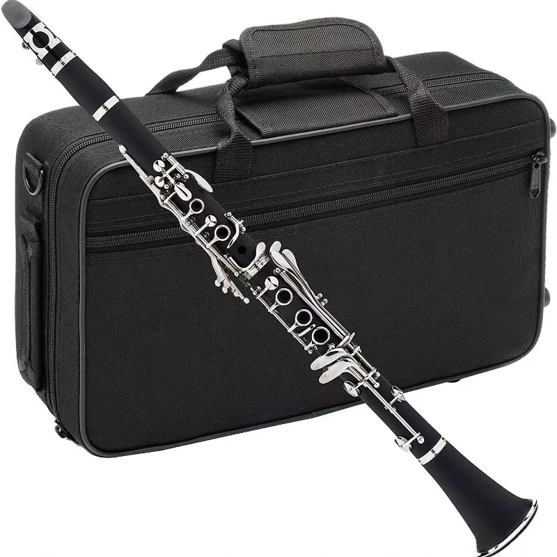 Clarinet Black Adult Instrument Beginner Performed B-flat Bakelite Clarinet Nickel-plated Musical Instrument Moresky Clarinet