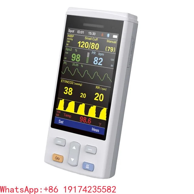 VT300H,Veterinary Monitor,Portable,CO2,Respiratory Analyzer,SpO2,NIBP,Temperature Detector,CE Class II,Pet,Animal Hospital