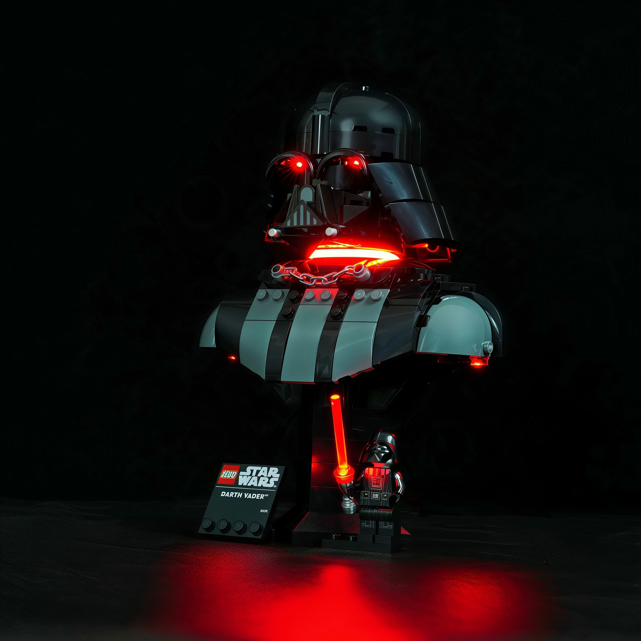 MAXCXT LED Light For LEGO 75439 Star Wars Darth Vader Bust DIY Decorative Lamp Not Include Building Blocks Set