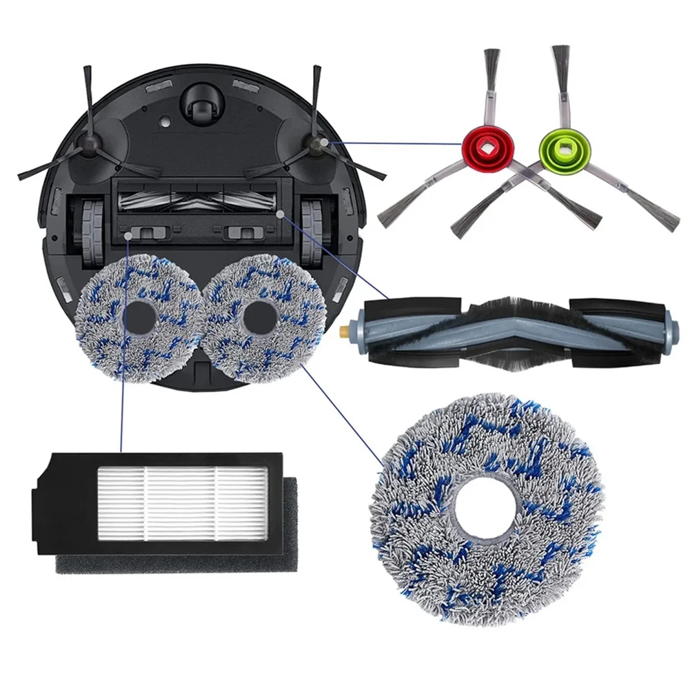 Accessory Pack for For Ecovacs For Deebot X1 & TFor 10 Models Comprehensive 20 Piece Set with Key Cleaning Components