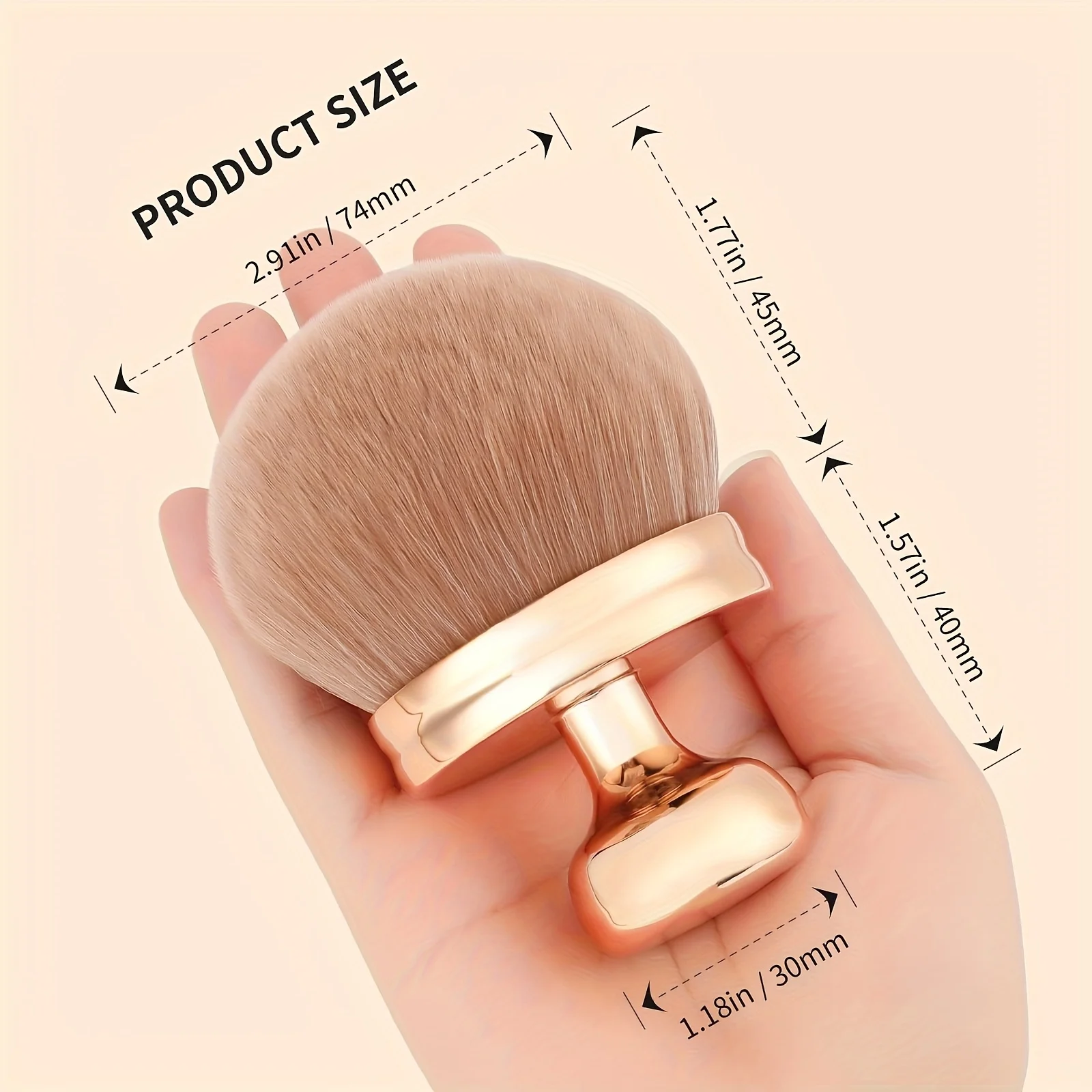 1 pz pennello per trucco super morbido pennello per cipria extra soffice con testa a fungo pennello per fard multiuso strumenti di bellezza all'ingrosso