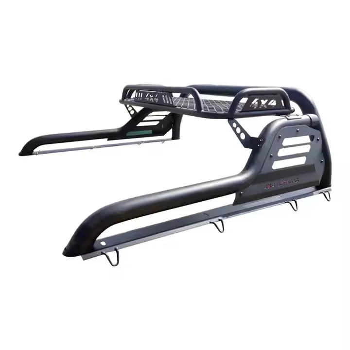 Car Exterior Accessories Steel Roll Bar Sport Bar with Basket Rack for 2016-2019 4WD Easy Installation