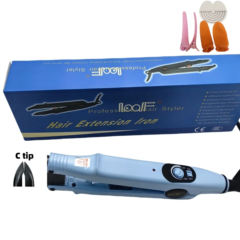 611C tip HeatingHair Extension Iron, Fusion Hair Extension Iron Keratin Bonding Tools 611C
