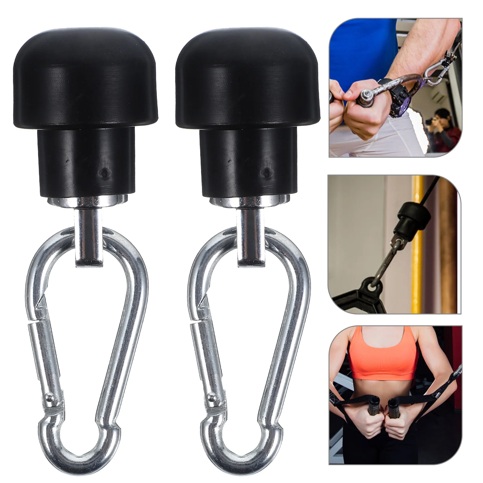 

2 Sets Fitness Equipment Accessories Gym Machine Attachments Cable Rope for Adapter Pulley Accessory Shelf Plastic