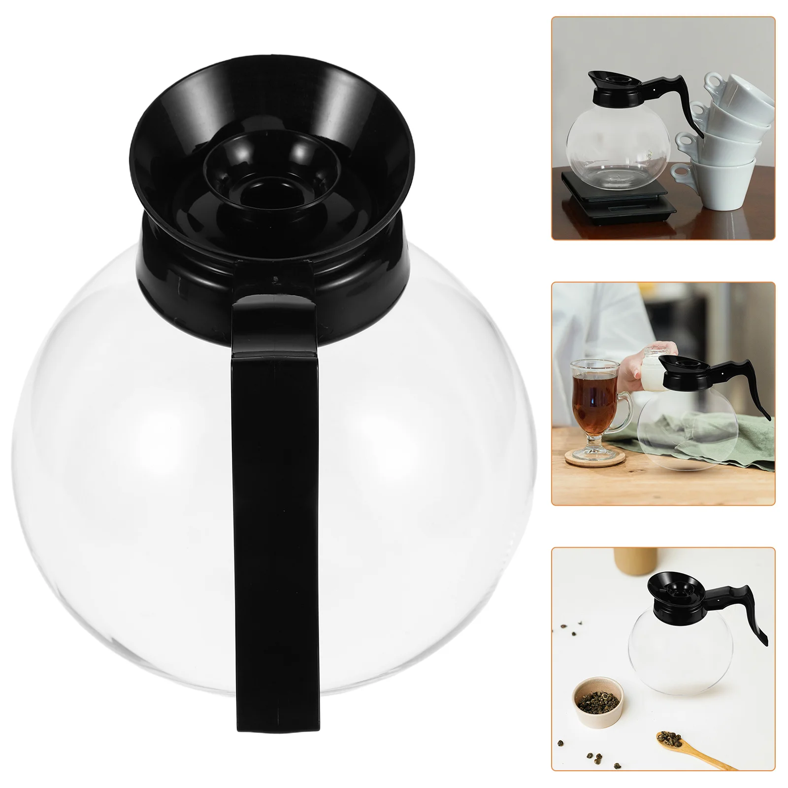 

Glass Percolator Coffee Pot Heat Resistant Handle Stove Top Versatile Coffee Tea Maker Elegant Kitchen Decor Drip Filter Design