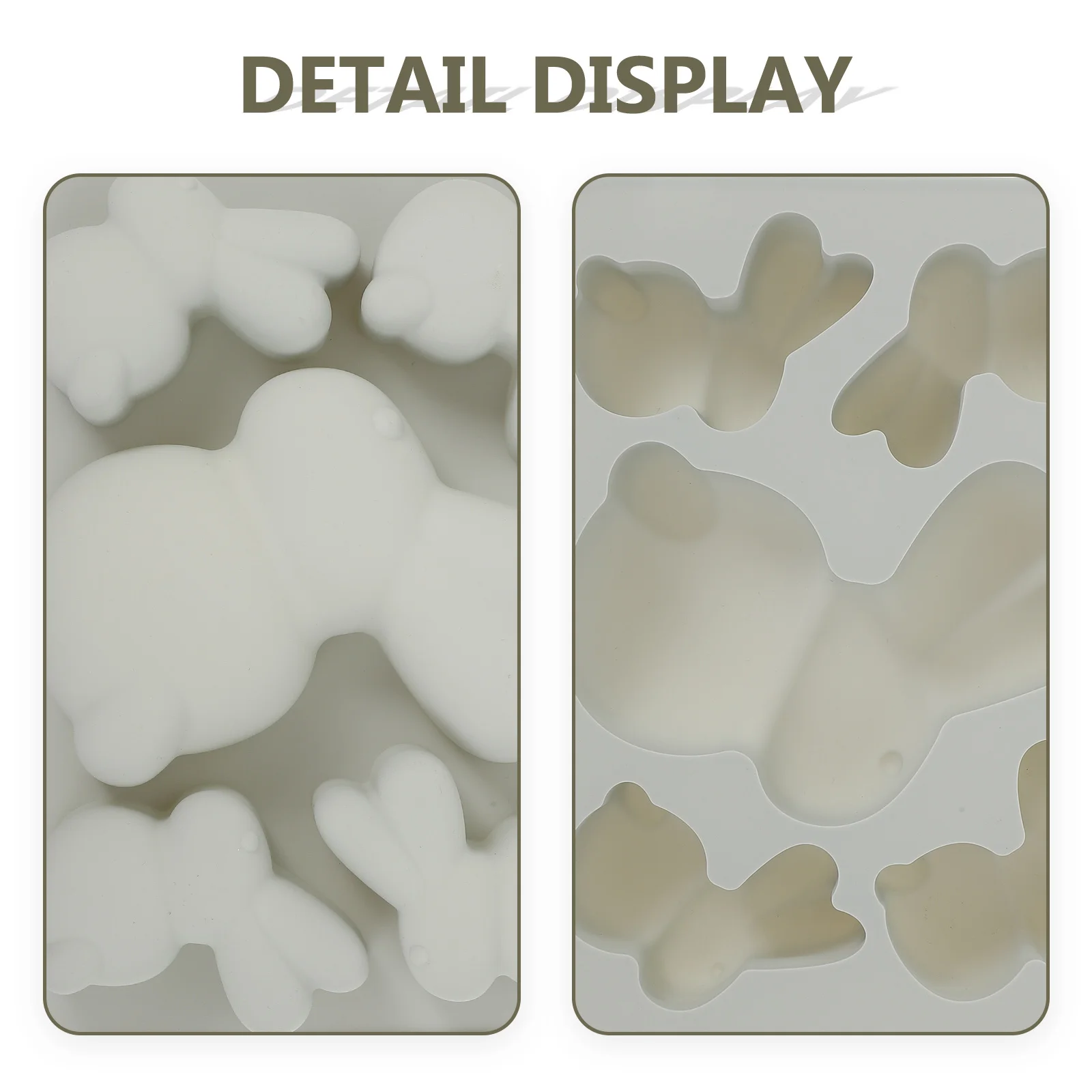 

Silicone Mold Cute Bunny Craft Baking Cake Mould Molds for Moulds Funnel Rabbit