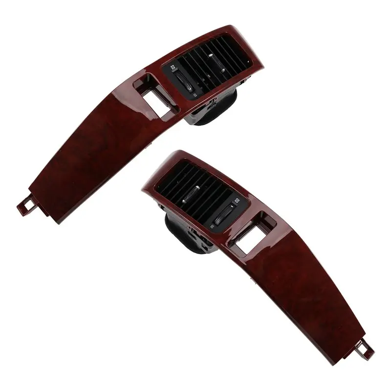 Center Dash A/C Air Vent Outlet Panel For Toyota Land Cruiser Prado 120 Car Duct Vent Grille Panel Wood Grain