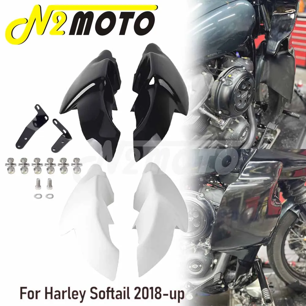 

Motorcycle Lower Fairing Vented Leg Fiberglass Fairings For Harley Softail Standard Street Fat Bob 114 Low Rider S ST 2018-up