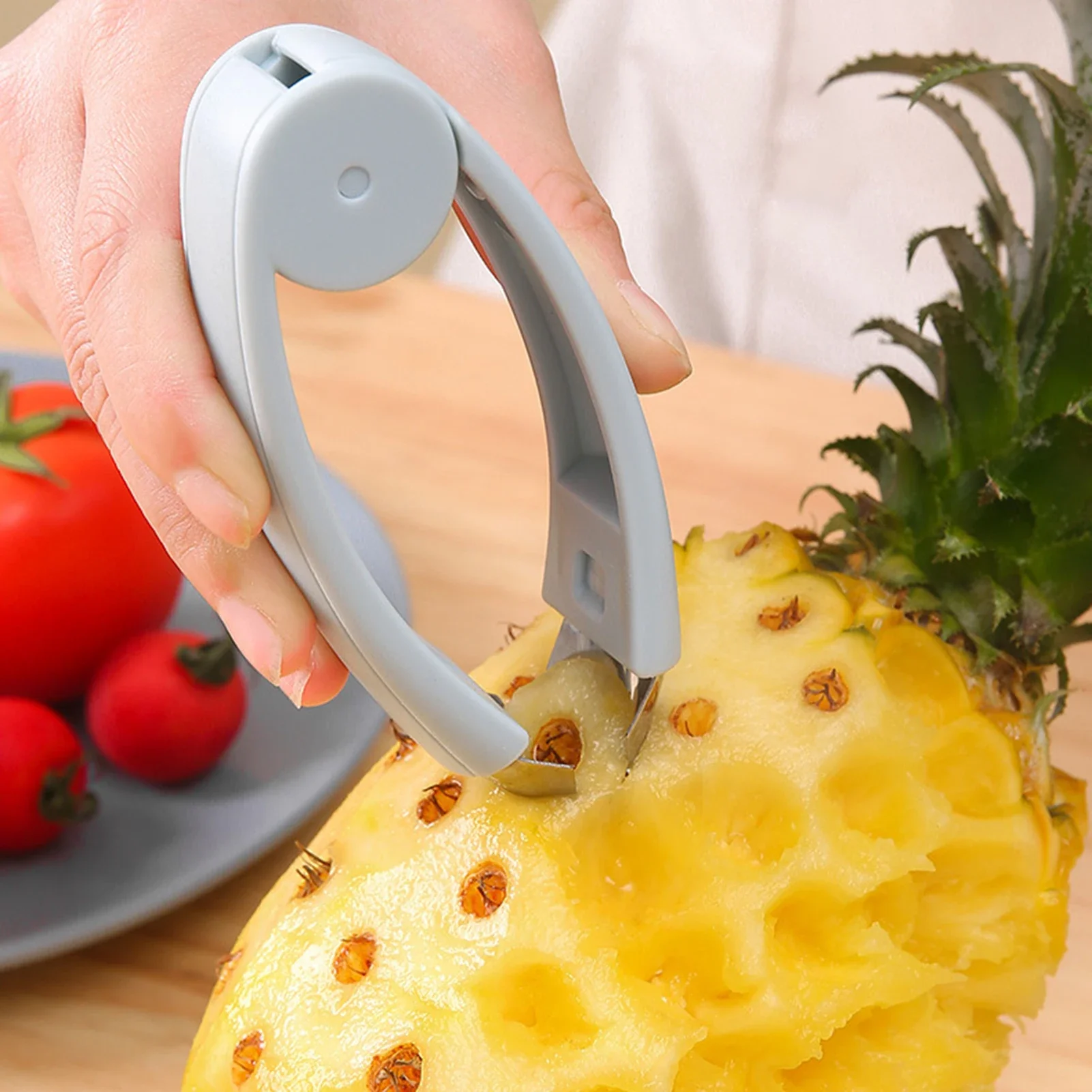 

Handheld Pineapples Eye Remover for Potato Eye Stainless Steel Pineapples Peeler Clip Fruit Shelling Tweezer Kitchen Gadget
