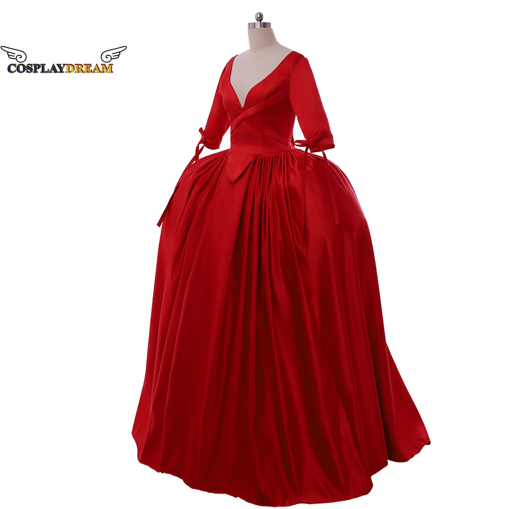 TV Outlander Claire Randall Cosplay Costume Claire Red Gown Ball Medieval Rococo Dress Custom Made