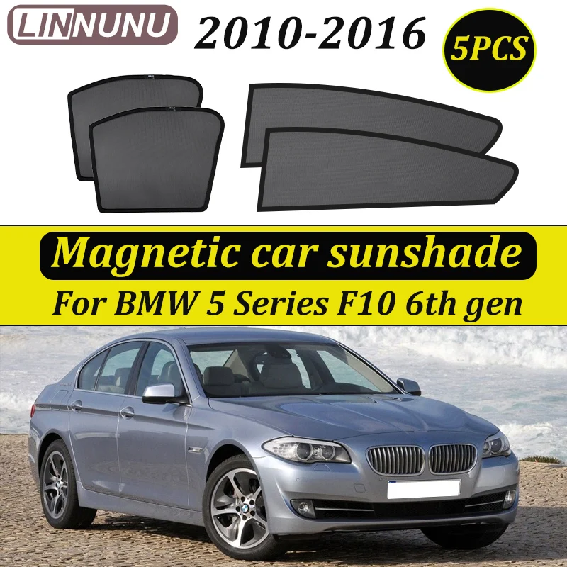 

Солнцезащитная шторка LINNUNU для BMW 5 серии F10 2010-2016, магнитная, для лобового стекла и боковых окон, защита от УФ-излучения.
