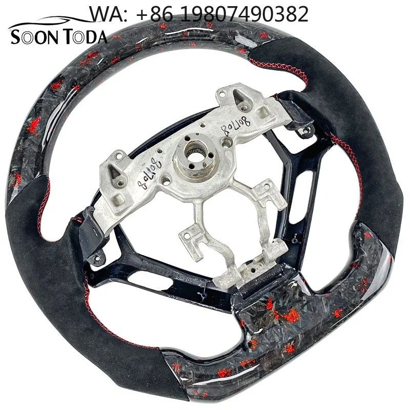 

Custom Color Adjustable Carbon Fiber Sport Steering Wheel Leather Cover Personalized Interior Refit Accessory For Mid-size Premi